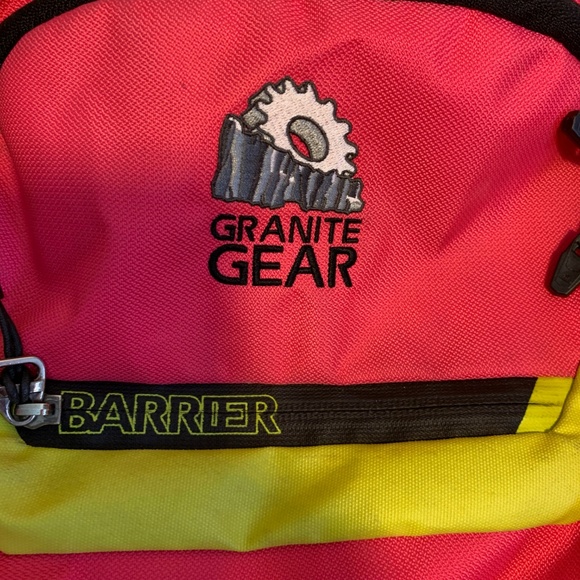 Granite Gear Barrier Pink and Yellow Backpack - Picture 3 of 6